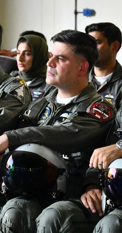 Rimland_Intel's tweet photo. JF-17C Block-3 pilot who shot down IAF Mig-29. https://t.co/u0cV5Yb9Ck