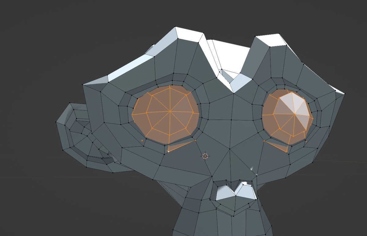 When did you realized Suzanne have eyes clipping ? And it's not perfectly X mirrored ? What the HELL hahaha #b3d