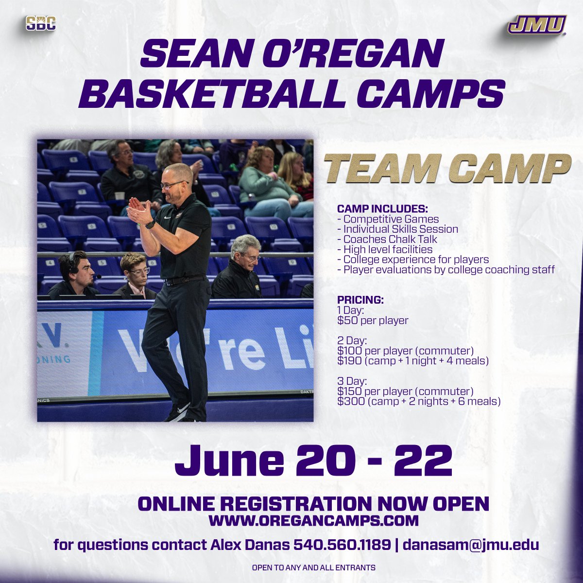 JMU Women's Basketball (@jmuwbasketball) on Twitter photo ππππ¦ πππ¦π© π€
Come compete in Harrisonburg this summer!
π
June 20-22
π tinyurl.com/24gxnj8p
βΊοΈ tinyurl.com/24ms6xjg
π§ danasam@jmu.edu
#GoDukes ππππ¦ πππ¦π© π€
Come compete in Harrisonburg this summer!
π
June 20-22
π tinyurl.com/24gxnj8p
βΊοΈ tinyurl.com/24ms6xjg
π§ danasam@jmu.edu
#GoDukes