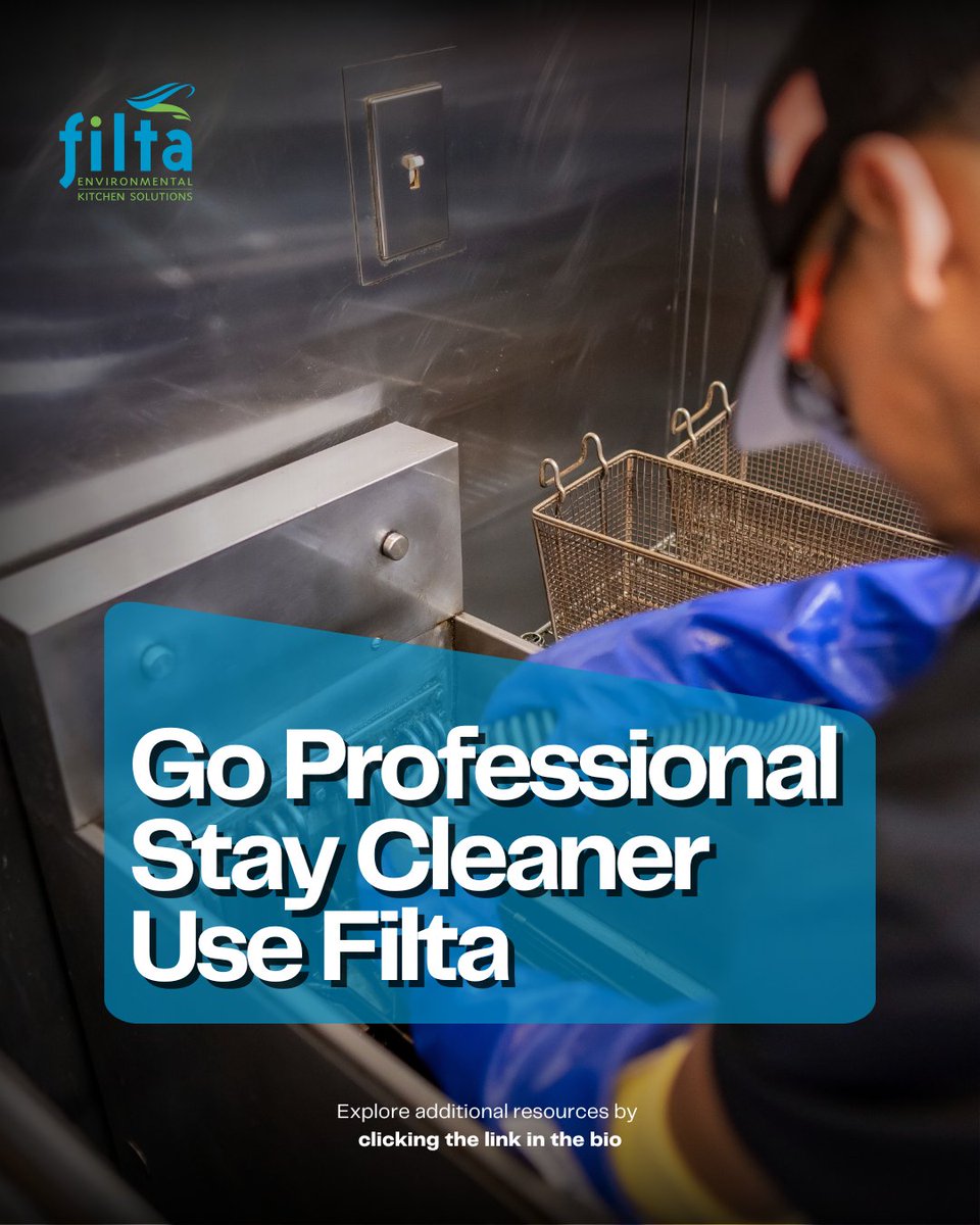 Go Pro. Stay Clean. Use Filta.
Professional fryer and kitchen cleaning done right.

🔗 Click the link in bio to learn more.

#FiltaFry #FiltaClean #GoFilta #KitchenSolutions #StayCleaner
