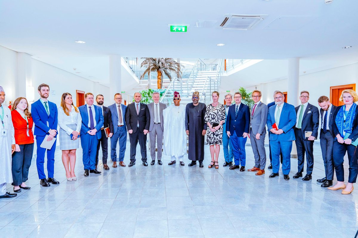 Ahmad Hussaini Aliyu (@ahmerdtata) on Twitter photo STATE HOUSE PRESS RELEASE
Europe, Africa Must Maximise Potentials For Transformative Development, Says VP Shettima
** Urges European Union to be co-creator of continent's prosperity
The Vice President, Senator Kashim Shettima <a href="/officialSKSM/">Senator Kashim Shettima</a>, has implored the European Union (EU) STATE HOUSE PRESS RELEASE
Europe, Africa Must Maximise Potentials For Transformative Development, Says VP Shettima
** Urges European Union to be co-creator of continent's prosperity
The Vice President, Senator Kashim Shettima <a href="/officialSKSM/">Senator Kashim Shettima</a>, has implored the European Union (EU)