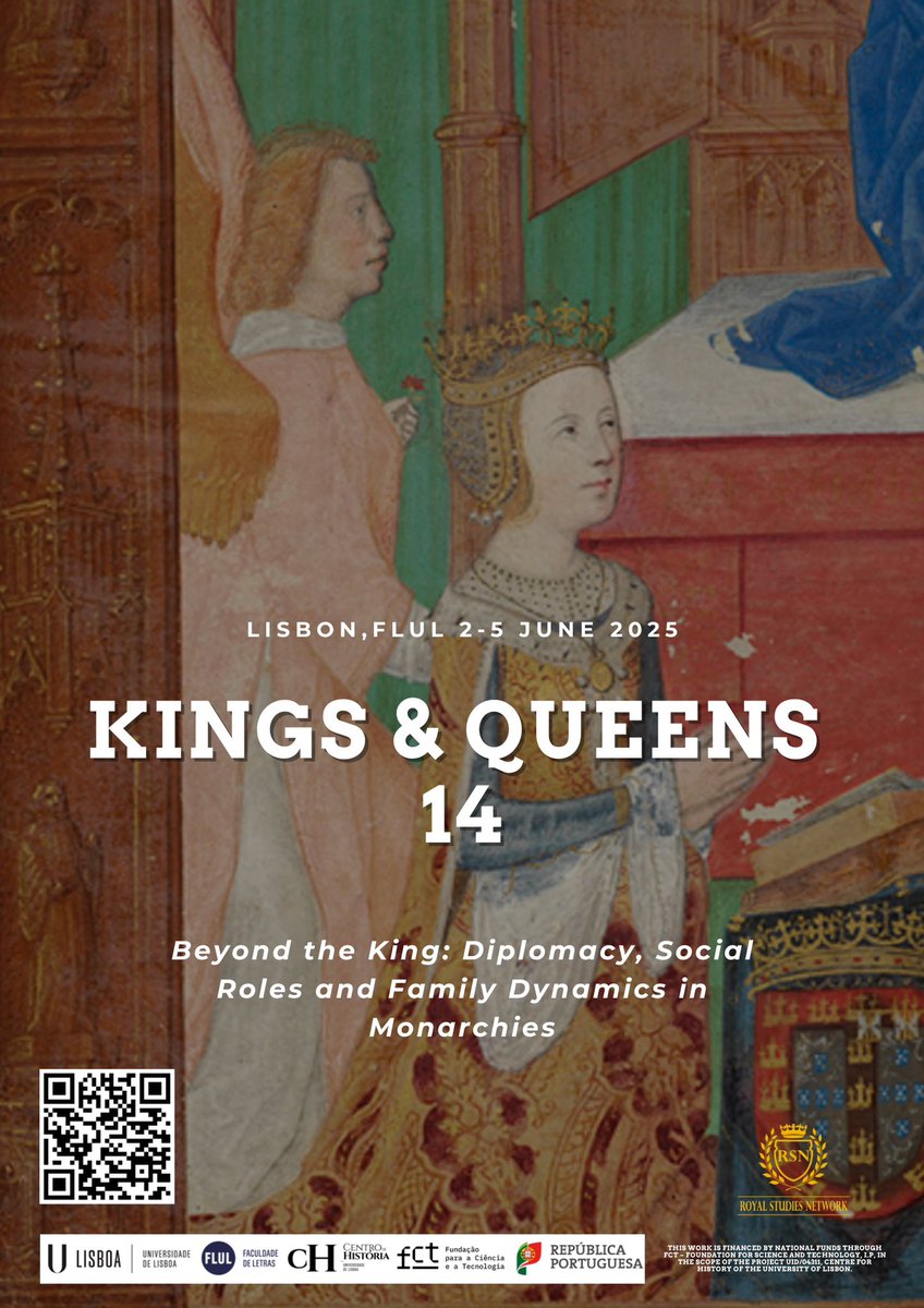 There are just 5 more days before the registration deadline for Kings and Queens 14! ⏰

Be sure to head to our website to see the programme when it's published, to learn more about the cultural visit, and to find out about student/ECR bursaries: royalstudiesnetwork.org/current-confer…