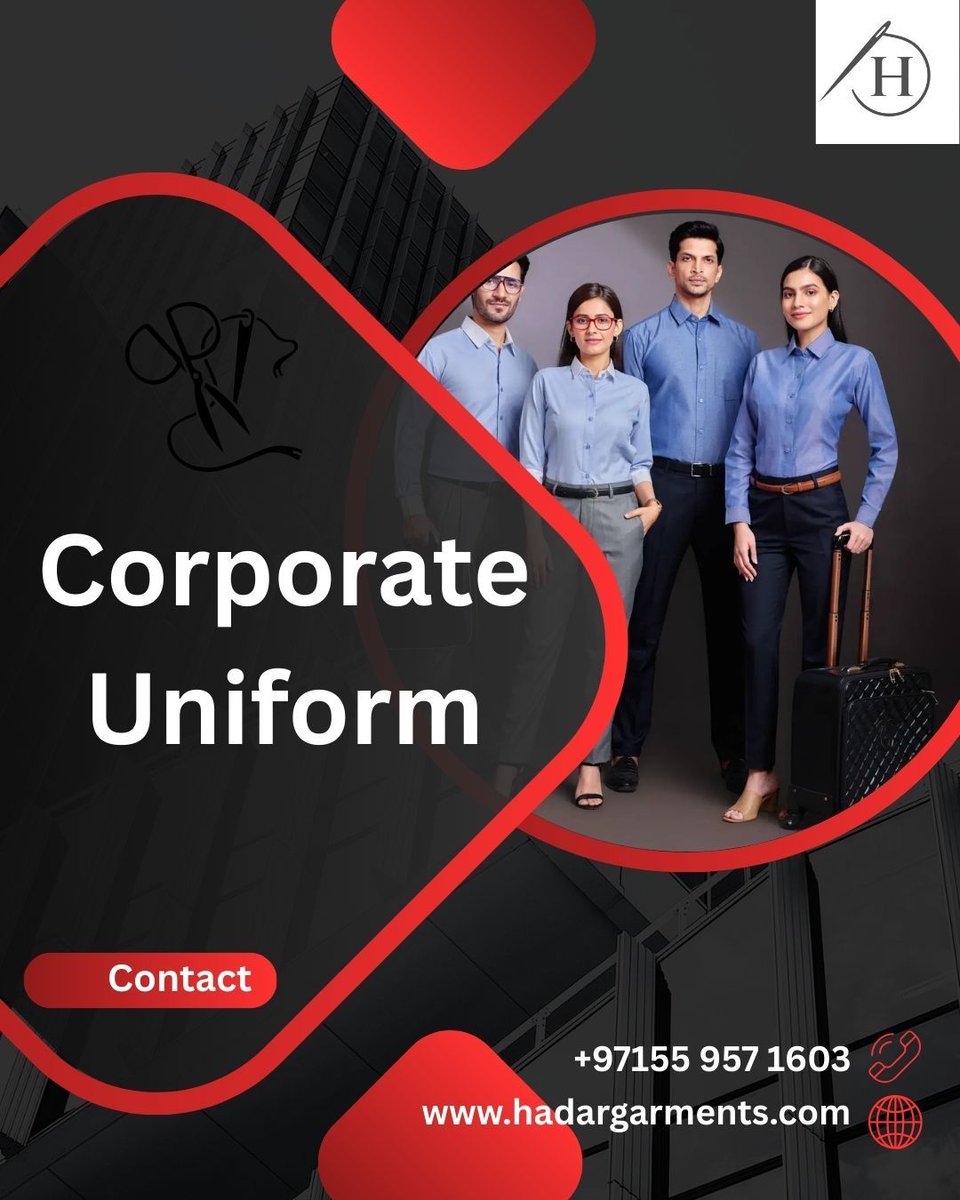 hadargarments's tweet photo. Corporate Uniforms – Where Professionalism Meets Style 
Elevate your team’s appearance with our premium Corporate Uniforms – tailored to reflect your brand identity while ensuring comfort and durability.
#CorporateUniform #WorkWear #ProfessionalLook #UniformSolutions https://t.co/pdc8r6qSPe
