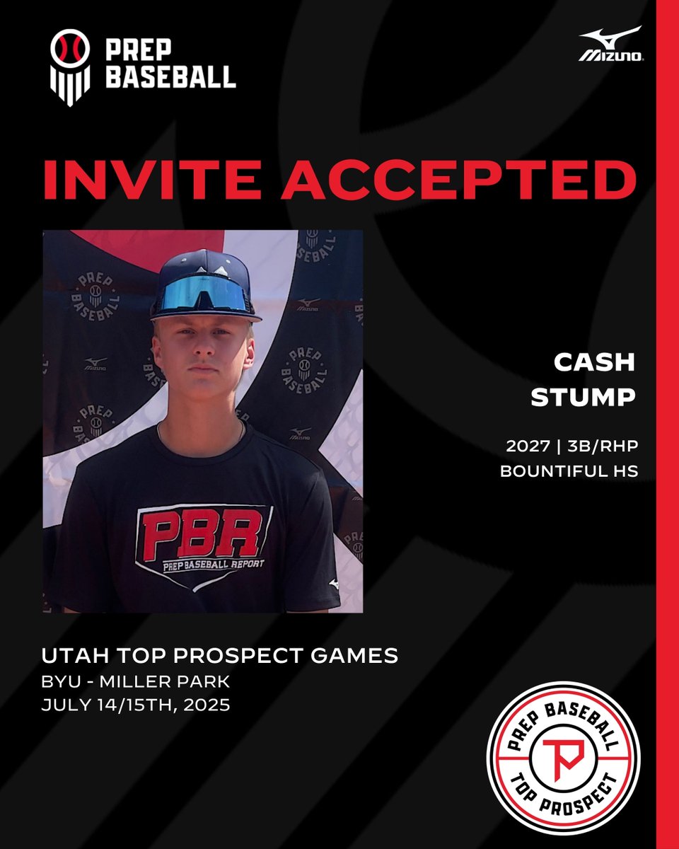 Prep Baseball Utah (@prepbaseballut) on Twitter photo We are excited to welcome '27 3B/RHP Cash Stump (<a href="/StumpCash/">Cash Stump</a>) to the ๐จ๐๐ฎ๐ต ๐ง๐ผ๐ฝ ๐ฃ๐ฟ๐ผ๐๐ฝ๐ฒ๐ฐ๐ ๐๐ฎ๐บ๐ฒ๐โผ๏ธ
๐๏ธ July 14/15th
๐ BYU - Miller Park
๐ 2026 - 2028 Grads
๐ป TrackMan + VALD Performance
๐ฃ๐น๐ฎ๐๐ฒ๐ฟ ๐ฃ๐ฟ๐ผ๐ณ๐ถ๐น๐ฒโก๏ธ loom.ly/jydoO6c
๐ฅ๐ฒ๐พ๐๐ฒ๐๐ ๐ฎ๐ป We are excited to welcome '27 3B/RHP Cash Stump (<a href="/StumpCash/">Cash Stump</a>) to the ๐จ๐๐ฎ๐ต ๐ง๐ผ๐ฝ ๐ฃ๐ฟ๐ผ๐๐ฝ๐ฒ๐ฐ๐ ๐๐ฎ๐บ๐ฒ๐โผ๏ธ
๐๏ธ July 14/15th
๐ BYU - Miller Park
๐ 2026 - 2028 Grads
๐ป TrackMan + VALD Performance
๐ฃ๐น๐ฎ๐๐ฒ๐ฟ ๐ฃ๐ฟ๐ผ๐ณ๐ถ๐น๐ฒโก๏ธ loom.ly/jydoO6c
๐ฅ๐ฒ๐พ๐๐ฒ๐๐ ๐ฎ๐ป