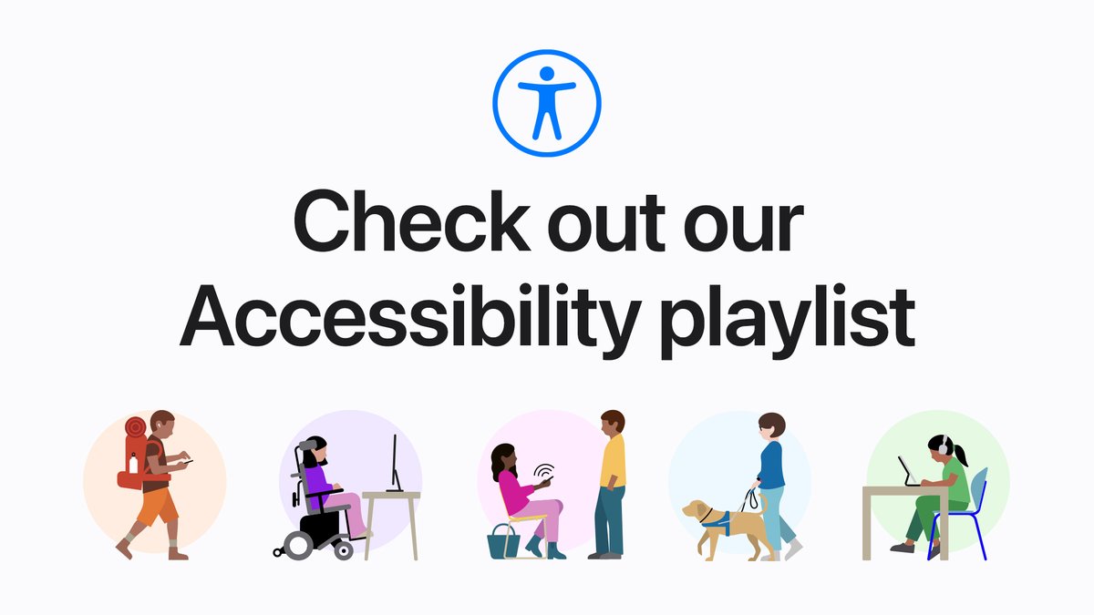 Check out our #AppleAccessibility playlist to learn how to personalize the built-in accessibility features on your Apple devices. #GAAD  

Learn more: apple.co/3dOie1H