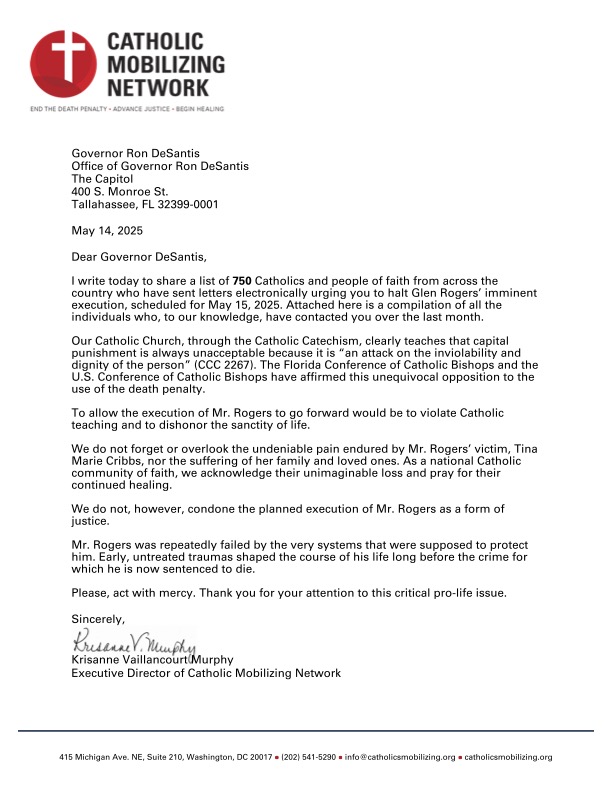 FADP (@fadporg) on Twitter photo NOW: FADP, in coordination with <a href="/CMNEndtheDP/">Catholic Mobilizing Network</a> and <a href="/DeathPenaltyAct/">Death Penalty Action</a>, delivered by hand and electronically more than 5,000 petition signatures to Governor DeSantis and the Florida Board of Executive Clemency urging them to stay the execution of Glen Rogers, set for tonight at 6 pm. NOW: FADP, in coordination with <a href="/CMNEndtheDP/">Catholic Mobilizing Network</a> and <a href="/DeathPenaltyAct/">Death Penalty Action</a>, delivered by hand and electronically more than 5,000 petition signatures to Governor DeSantis and the Florida Board of Executive Clemency urging them to stay the execution of Glen Rogers, set for tonight at 6 pm.