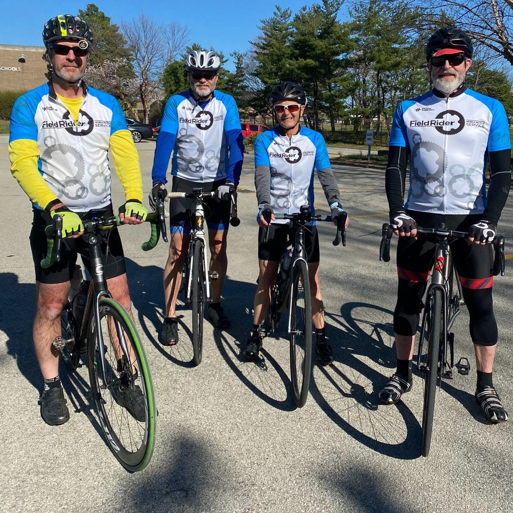 We're proud of our JCPS coworkers who ditched their cars and hopped on bikes for #BiketoWorkDay! #WeareJCPS #mpjcps
