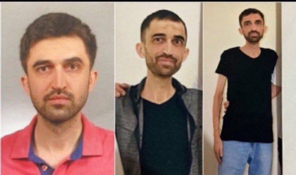 ṢU TAG'A BİR EL ATSAK GÜZEL İNSANLAR

SOLDAKİ: Kara para aklama iddiasıyla tutuklanan Dilan Polat, 700 gr zayıfladığı için  tahliye edildi.

SAĞDAKİ: Tek böbreği  %30 çalışan, 10 ayda 45 kiloya düşen KHKlı Zabıt Katibi Mehmet Parlak 2022'den beri tutuklu...

#ToplumsalBarışİçin