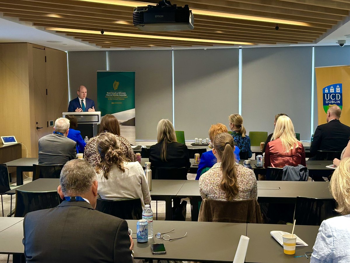 It was a pleasure to host the UCD Symposium on Climate Action and Global Education 🌍📚 at the Irish Mission.

🇮🇪 is actively committed to #SDG4 Quality Education, which has the power to accelerate progress across all of the #SDGs ✏️ ucd.ie/globalengageme…