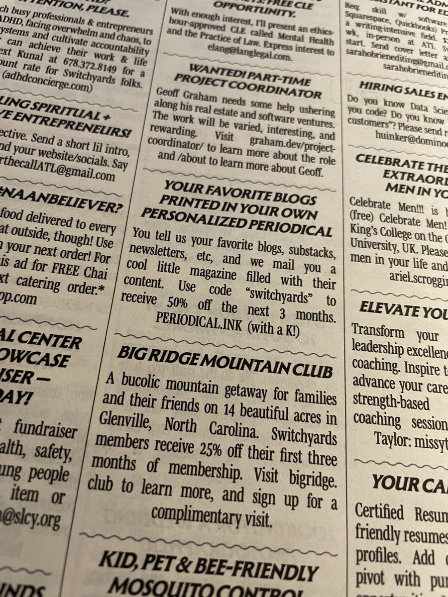 ggraham's tweet photo. The absolute best classified ads ever: https://t.co/9scirpDH52