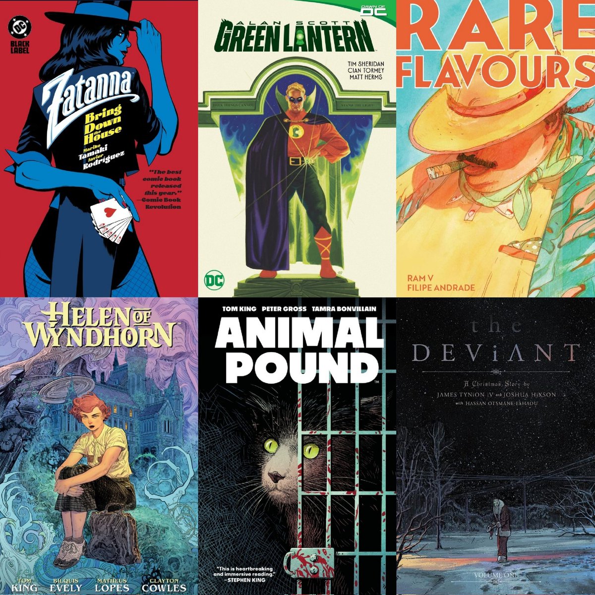 dcuworld's tweet photo. Best Limited series Will Eisner 2025 Nominations!!

-Zatanna Bring Down The House
-Alan Scott: Green Lantern
-Rare Flavours
-Helen of Wyndhorn
-Animal Pound
-The Deviant https://t.co/KGYRhqdDdZ