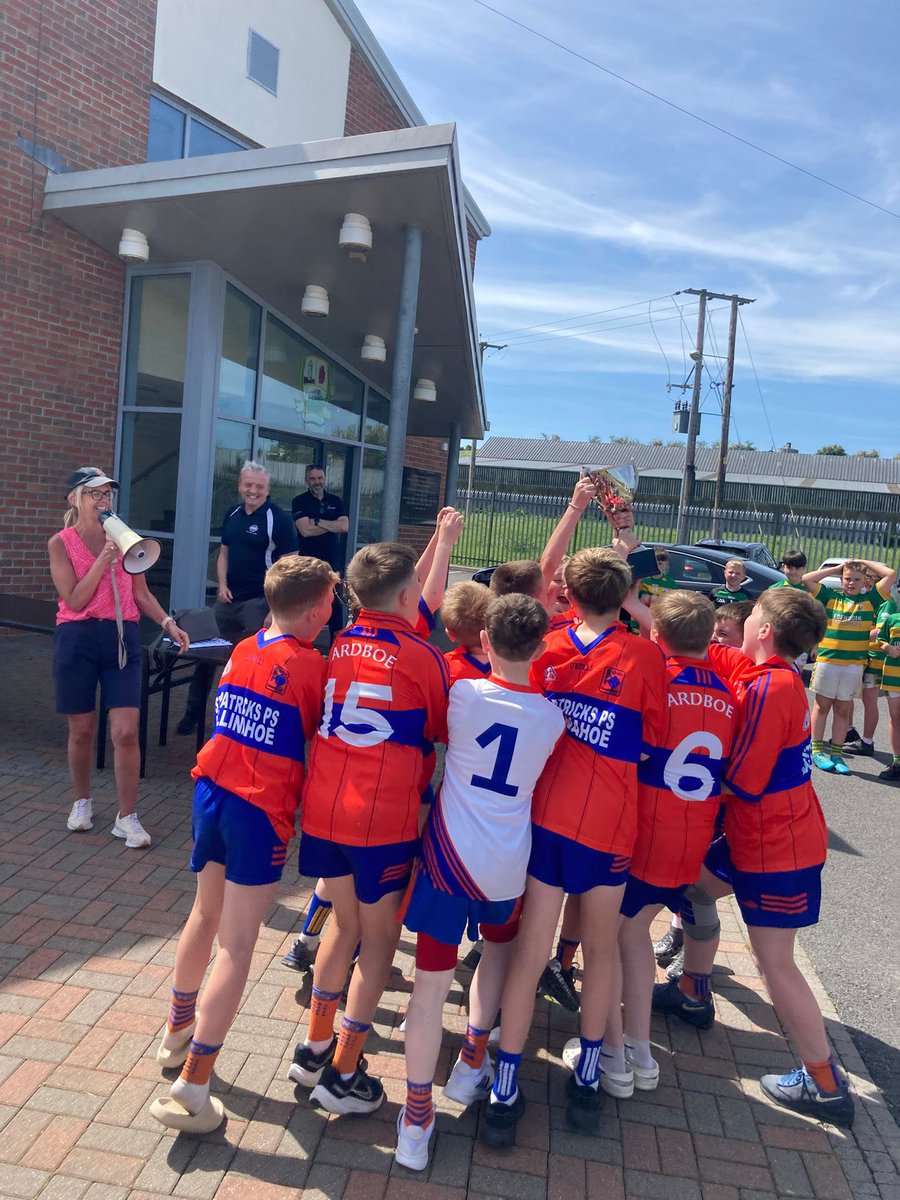 StPatricks15's tweet photo. Well done to all three St Patrick’s Mullinahoe teams who represented the school today. 
Our Camoges were in Eglish at the @AllianzIreland CnmB Camogie Finals, &amp; our boys and girls football teams who were at our CnmB Section for Tyrone Finals Day. 
All three teams did us proud. 😊 https://t.co/3cQvbq7Cy0