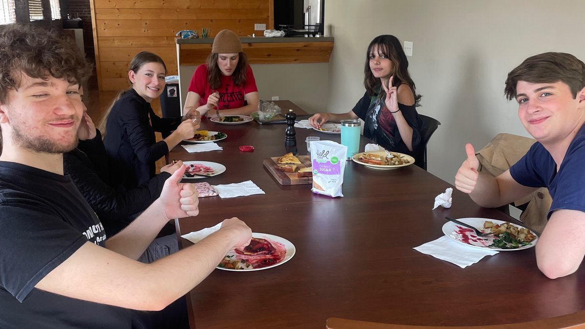 The Farms class closed out their year by cooking a local foods brunch and listening to their peers present on their semester-long gardening projects. We had local ingredients from @patchworkfarmfamily, @3birdsberryfarm, @leap4localfood, and our teacher's gardens and chickens.