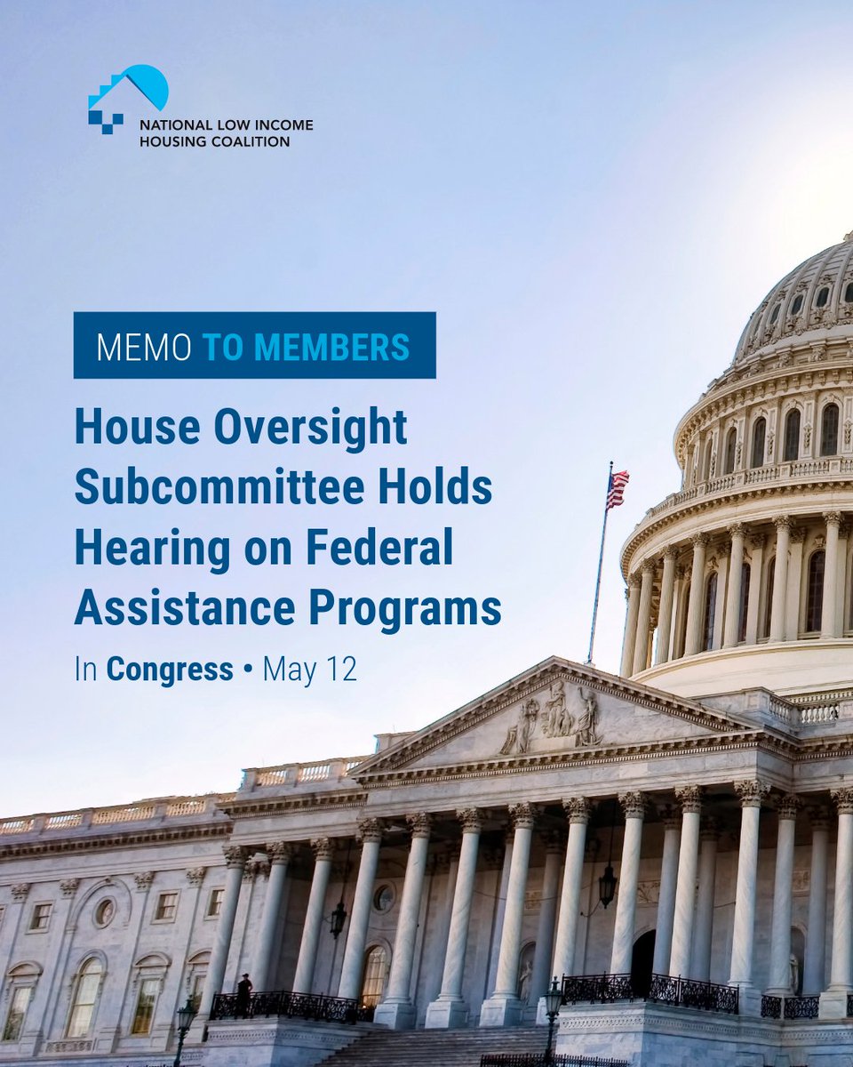 NLIHC's tweet photo. From #MemoToMembers: See the recap of the House Oversight Subcommittee hearing on federal assistance programs: https://t.co/tQXNGFsLJ3 https://t.co/YzfzK49qWv