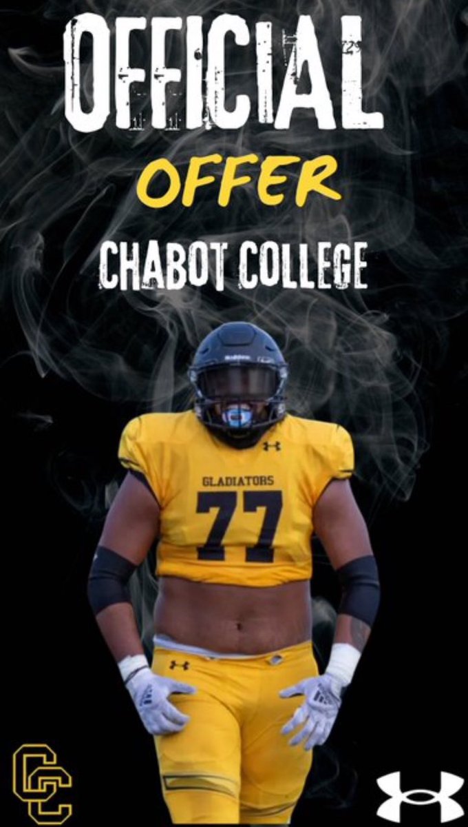 #AGTG After a great conversation with @CoachA_Price I am blessed to announce that I have received an official  offer to <a href="/CCGladiatorFB/">Chabot College Football</a>!!

<a href="/N_W_Sports/">Nation Wide Sports!</a> 
<a href="/SunilSportsNews/">Sports News By Sunil Sunder Raj</a> <a href="/TopPreps/">TOP PREPS @TopPreps | X | Sports News & Recruiting</a> @419FTBL