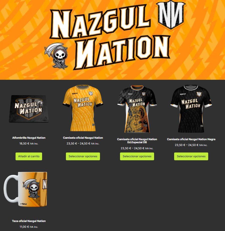 ⚠️ ¡𝐑𝐄𝐂𝐎𝐑𝐃𝐀𝐃!

¡𝑽𝑰𝑽𝑬 𝑳𝑨 𝑬𝑿𝑷𝑬𝑹𝑰𝑬𝑵𝑪𝑰𝑨 𝑫𝑬 𝑳𝑨 𝑭𝑶𝑹𝑻𝑨𝑳𝑬𝒁𝑨 𝑵𝑨𝑹𝑨𝑵𝑱𝑨! 😏

Tenemos el merch del equipo disponible en la tienda de <a href="/Emix_Gaming_/">EmixGaming</a>👕

👉 Podéis adquirir todo directamente en el link de la bio.

#GoNN 🧡