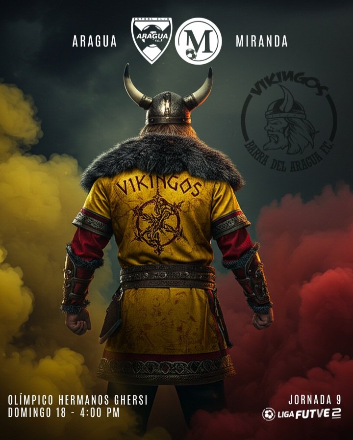 𝑽𝑨𝑴𝑶𝑺 𝑷𝑶𝑹 𝑳𝑶𝑺 3 𝑷𝑼𝑵𝑻𝑶𝑺 𝑬𝑵 𝑪𝑨𝑺𝑨 💪🏽🇲🇰

🏆 Liga FUTVE 2 - Jornada 9
🆚 Dvo. Miranda
🗓️ Domingo 18/05/25
🏟️ Olímpico Hermanos Ghersi 
⏰ Pitazo Inicial 4:00 PM 
🎟️ Entrada Gratis

𝑬𝒍 𝑼𝒏𝒊𝒄𝒐 𝑨𝑼𝑹𝑰𝑹𝑹𝑶𝑱𝑶 𝒅𝒆𝒍 𝑷𝒂í𝒔💛❤️
#Aragua #Oroysangre #Futve2
