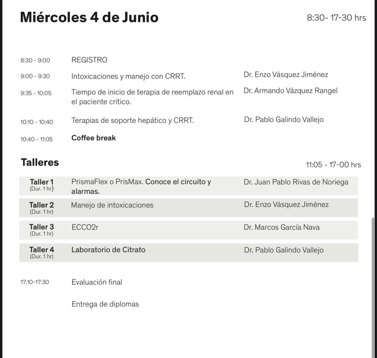 VictorHugoG.Johnson (@vikouermd) on Twitter photo Los invitamos al primer curso de nefrología crítica en el Centro Médico ABC. Contaremos con profesores nacionales e internacionales (vía zoom) de muy alto nivel y reconocimiento. Informes envíenme mensaje! <a href="/galindozip/">Pablo Galindo</a> <a href="/renal_enzo/">Enzo Vásquez</a> <a href="/salvadorlgil/">Salvador López Gil</a> Los invitamos al primer curso de nefrología crítica en el Centro Médico ABC. Contaremos con profesores nacionales e internacionales (vía zoom) de muy alto nivel y reconocimiento. Informes envíenme mensaje! <a href="/galindozip/">Pablo Galindo</a> <a href="/renal_enzo/">Enzo Vásquez</a> <a href="/salvadorlgil/">Salvador López Gil</a>