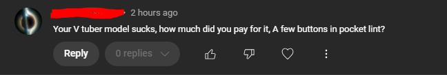 SolzSG's tweet photo. With all the fake VTuber hate messages going around I thought I should share a REAL hate comment recently... 💀 https://t.co/Ltatf8RXvX