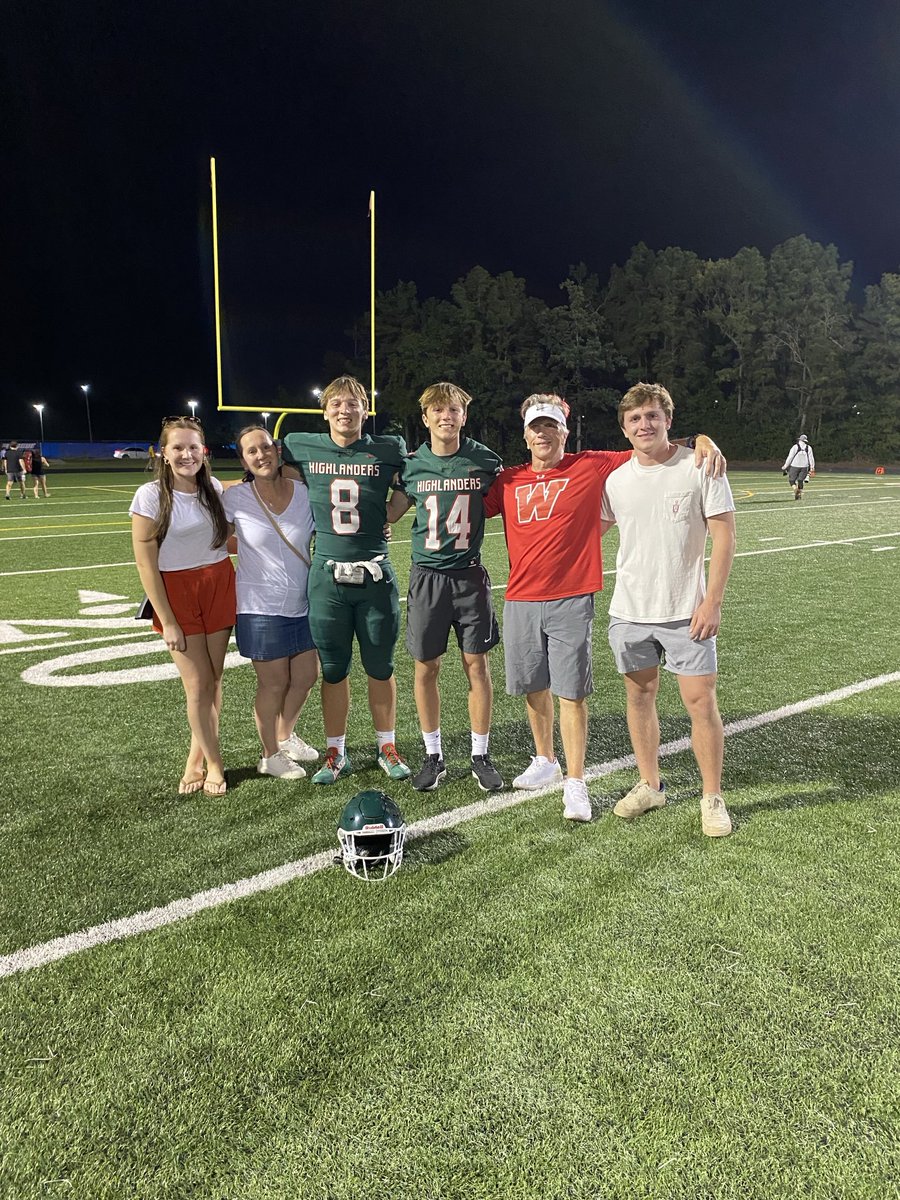Great Spring game last night! Well done by the Highlanders! Great job Cole and Conner! Fired up for the season! The best is yet to come!! Super proud Dad! GO HIGHLANDERS!!! #Team Carlin