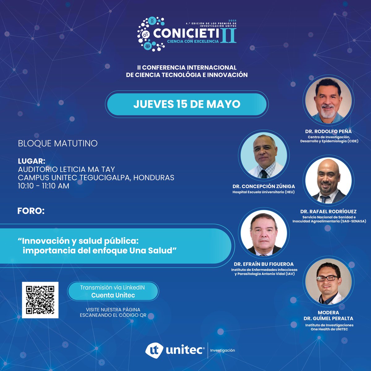 Así estuvo CONICIETI de <a href="/UNITEC_hn/">UNITEC Honduras</a> esta mañana en el Auditorio Leticia Ma Tay en campus Tegucigalpa. ¡Muy interesante!
⭐️
¿QUÉ SIGUE?
A la 1 pm comienzan las salas de pósteres en el Polideportivo y pueden conectarse a las salas virtuales.
unitec.edu/conicieti/es
A las 4 pm pueden