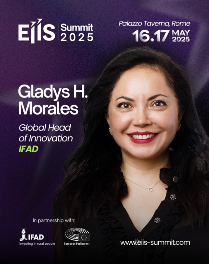 🌍 Excited to join the #EIIS2025 European Innovation Summit, May 16–17 at Palazzo Taverna, Rome!

We kick off tomorrow with a Fireside Chat between #IFAD President Álvaro Lario &amp; #EIIS DG Andrea Geremicca on how innovation can transform rural futures.

On May 17 at 10:15 AM, I’ll