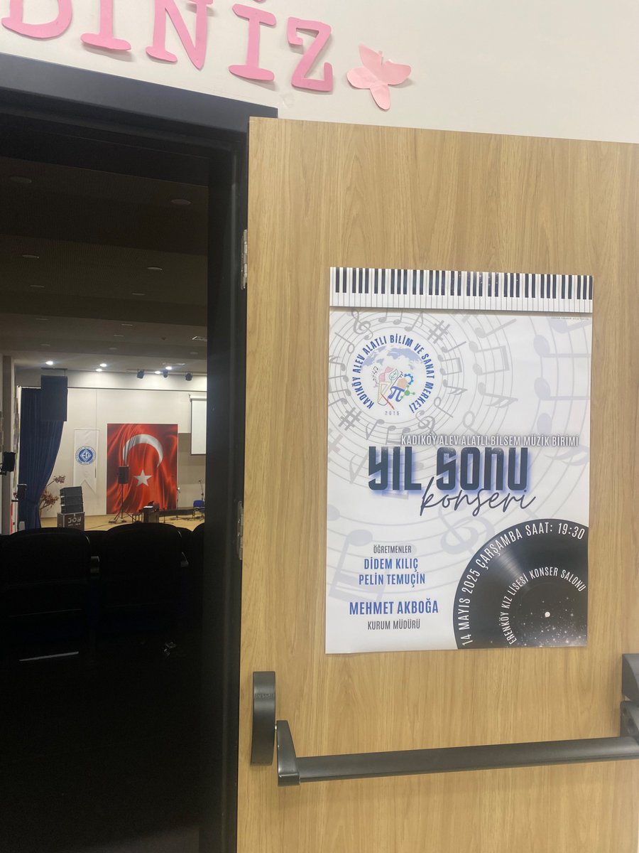 Kurumumuz Müzik Birimi Yıl Sonu Konseri 14 Mayıs 2025 Çarşamba 19:30’da Erenköy Kız Lisesi Konser Salonu’nda gerçekleşti. Öğretmenlerimiz Didem KILIÇ ve Pelin TEMUÇİN ile öğrencilerimize, emeği geçenlere ve konseri izlemeye gelen velilerimize ve konuklarımıza teşekkür ederiz.