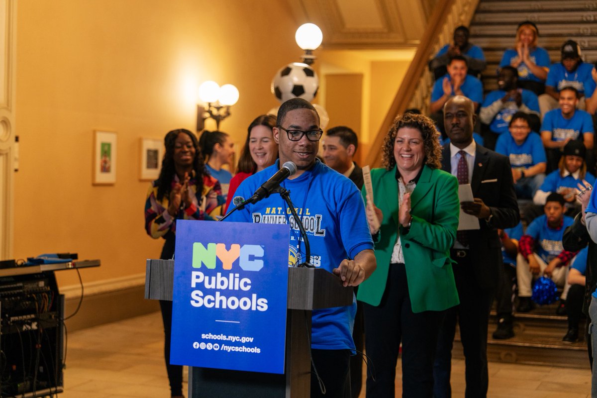 At New York City Public Schools, we are committed to building inclusive learning environments where differences are not just accepted but valued.
 
We celebrate the unique gifts of every student and provide them with support to thrive.