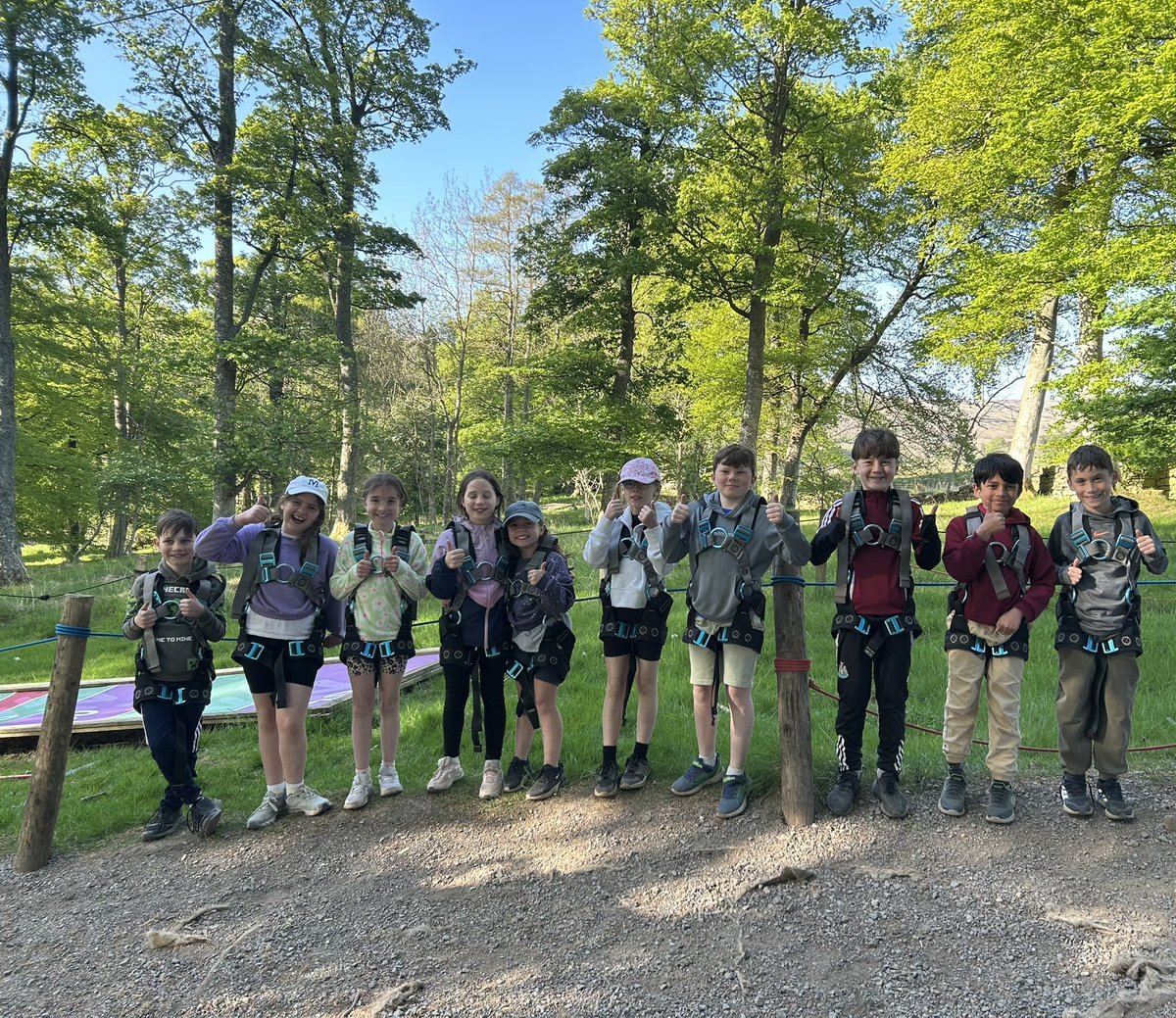 Mountain team have had an amazing afternoon of adventure - hitting the mark in archery, flying through the trees on the zip line and even daring a dip in the piranha pool! 🏹