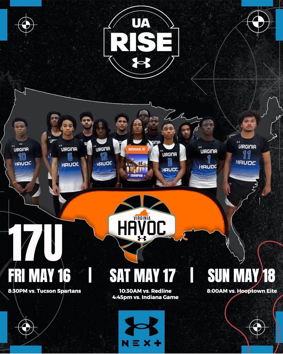 I will be in Hamilton, Ohio for UA Rise session 1 <a href="/VAHavoc/">VA HAVOC Basketball</a> <a href="/RiseCircuit/">UA Rise Circuit</a>