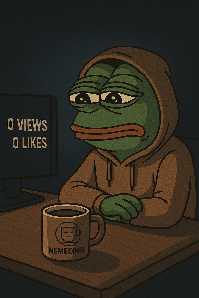 MEMECOFFEOFFICI's tweet photo. If you’re reading this — know this:
the project is alive. I never left.

0 views. 0 likes.
But I still have a plan.

MEMECOFFE wasn’t born for the feed.
It was born for the legend.

#crypto #memecoffe #nft https://t.co/qLxexS2eIw