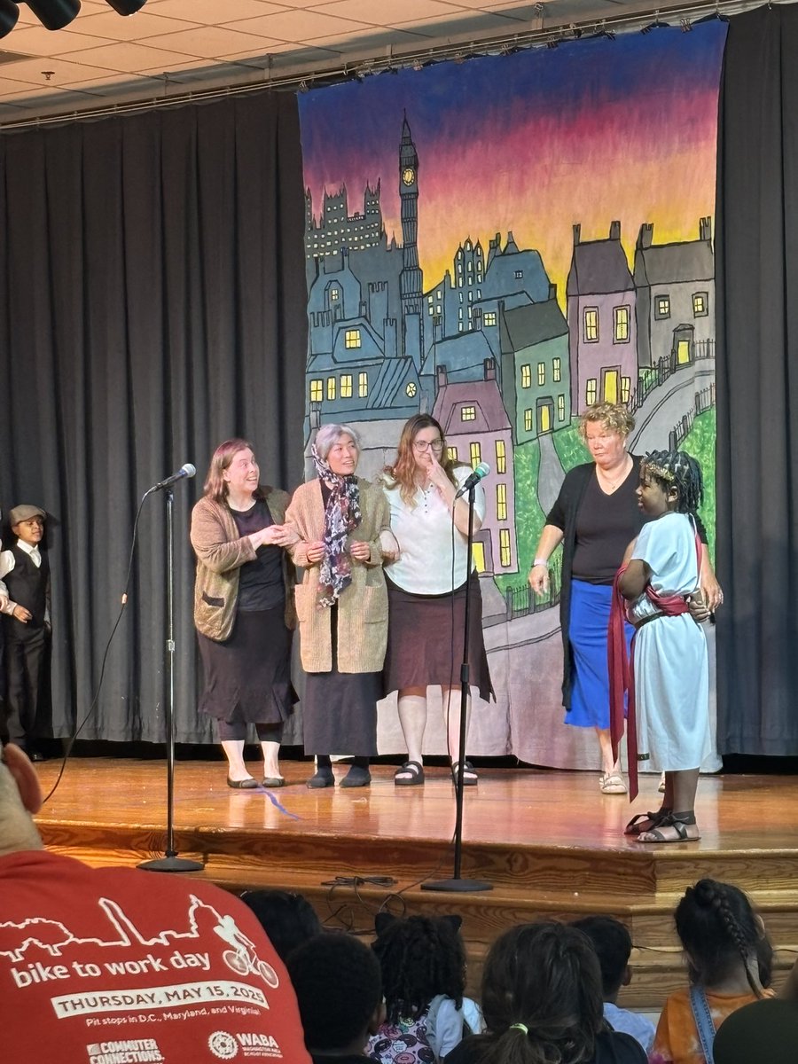 MrsStrain's tweet photo. What could these teachers be possibly be doing? Come to the Eagle Nation tomorrow 5/16 at 6:30pm to find out! The GHES Drama Club presents Mary Poppins, Jr.  @Director_OSSI https://t.co/882Z2e36nH