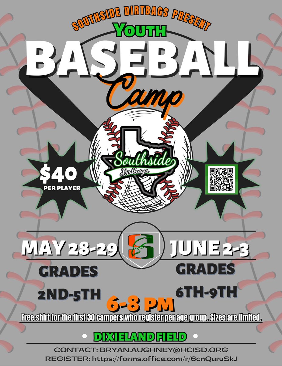 Hawk Baseball Youth Skills Camp!