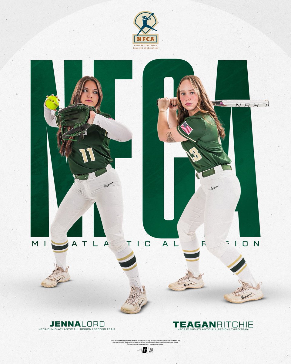 𝐀𝐋𝐋-𝐑𝐄𝐆𝐈𝐎𝐍 😤 

Both Teagan and Jenna earn @nfcaorg Mid-Atlantic All-Region honors! 

#GoldStandard⛏️