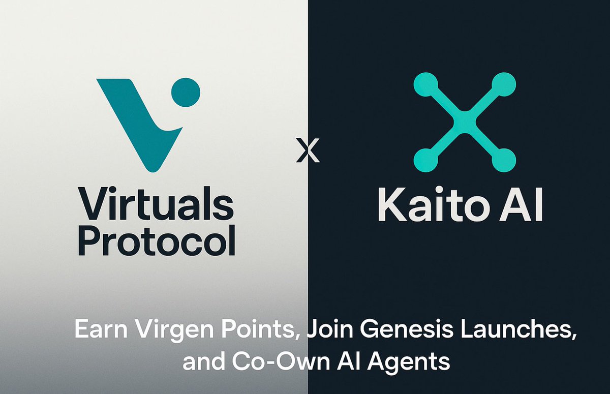 RobinCetNFT's tweet photo. 🚀 GOLDEN CHANCE with @virtuals_io!
Earn Virgen Points to join Genesis Launches &amp; grab AI Agents with x10–x20 potential 💰
✅ Post about $VIRTUAL + tag @virtuals_io @KaitoAI
✅ Hold/trade/stake $VIRTUAL
⚠️ Don’t sell early—get “jailed”!
👉 https://t.co/jwzyGCfgg7
#KAITO #Virtuals https://t.co/BEofNVY4AW