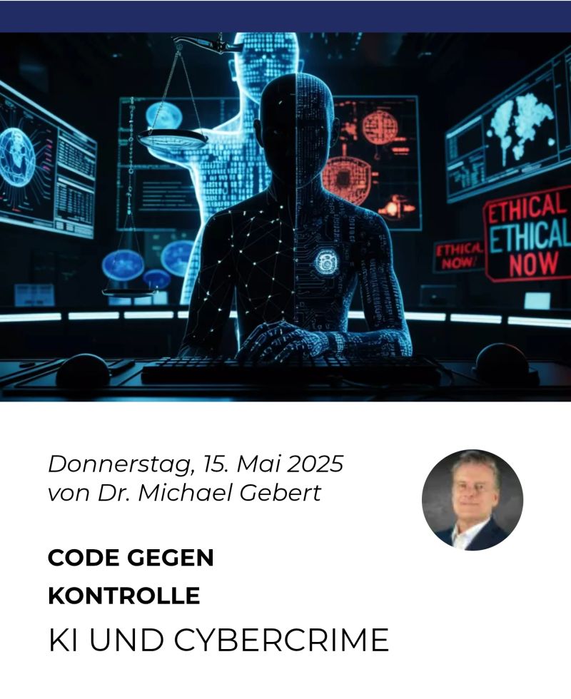 KI ist längst zur Waffe geworden. Die Frage ist nicht ob, sondern wie wir damit leben.

Deepfakes, autonome Phishing-Systeme, generative Malware:
Cyberkriminalität ist nicht mehr analoges Denken mit digitalen Werkzeugen – es ist KI-gestütztes Angreifen auf Knopfdruck.

In meinem