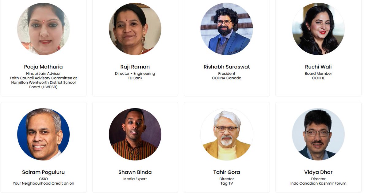 🌟 Meet the Voices of Change 🌟

Proud to announce a lineup of inspiring speakers at the 1st Canadian National Hindu Conference 🇨🇦 
organized by HMSEC &amp; VHP Canada! 🕉️

🗓️ May 24–25, 2025
📍 Brampton, Ontario
🔗 Register now: 
shorturl.at/FCGly

🌐 Info: