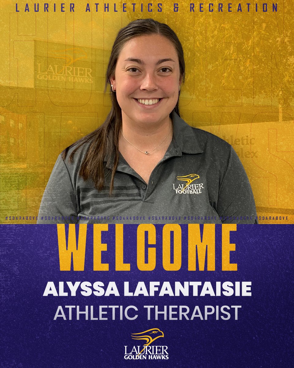 Laurier Golden Hawks (@wluathletics) on Twitter photo Laurier Athletics & Recreation is pleased to announce Alyssa Lafantaisie as the principal full-time athletic therapist for the <a href="/LaurierFootball/">Laurier Golden Hawks Football</a>, <a href="/WLUBaseball/">Laurier Baseball</a>, and cross country/track and field programs.
📰 tinyurl.com/yvj9x2s7
#SoarAbove Laurier Athletics & Recreation is pleased to announce Alyssa Lafantaisie as the principal full-time athletic therapist for the <a href="/LaurierFootball/">Laurier Golden Hawks Football</a>, <a href="/WLUBaseball/">Laurier Baseball</a>, and cross country/track and field programs.
📰 tinyurl.com/yvj9x2s7
#SoarAbove
