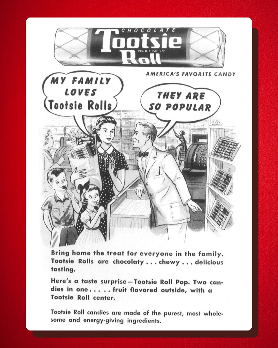 TootsieRoll's tweet image. #ThrowbackThursday ! Check out these Tootsie Roll ads from 1955!
