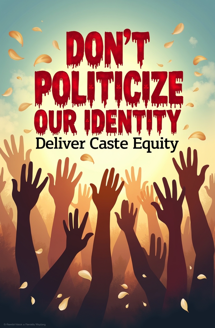 LadyDalit's tweet photo. Don't Politicize Our Identity — Deliver Caste Equity
Caste Census truth, Caste based Census

#Consensus2025 INDIA STANDS WITH KHANS Nabi #NuclearLeak #MadhuriDixit  Ummah https://t.co/wkfodDNkDu