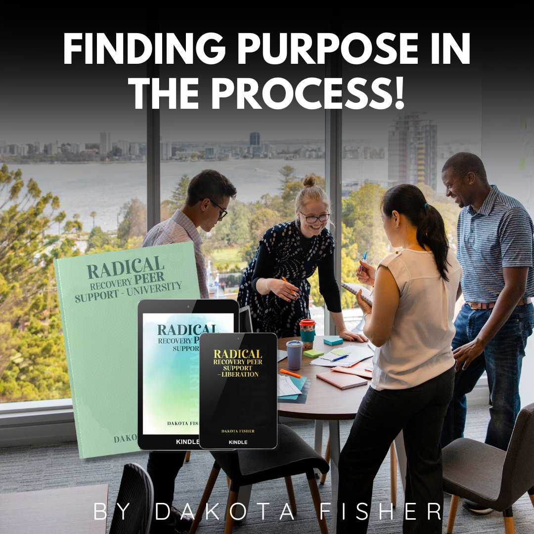 Do you want to find your purpose? Radical Recovery Peer Support will help you to do so.
Grab the Paperback Versions Now:
 amazon.com/dp/1917281935
 amazon.com/dp/1917306288
amazon.com/dp/1917306261

#DakotaFisher #RadicalRecovery #Peer #PeerSupport