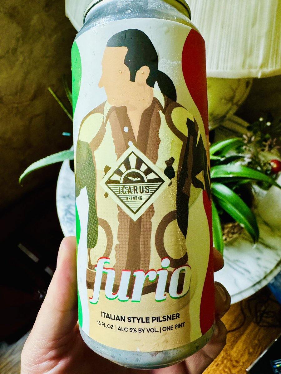 Furio Italian Pilsner from <a href="/IcarusBrewing/">Icarus Brewing</a> Brick NJ.