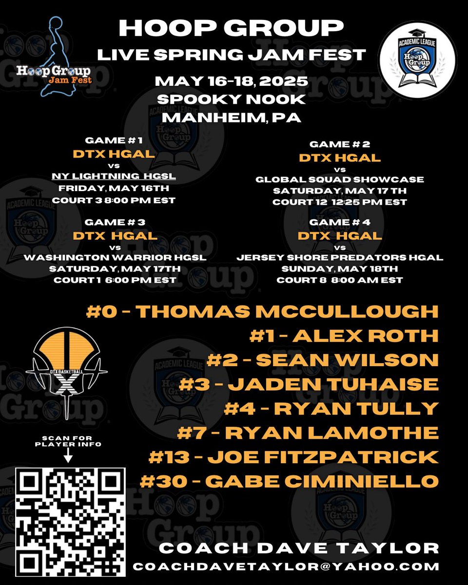 DTX Recruiting - Connecticut (@dtx_recruiting) on Twitter photo Men’s College 🏀Coaches <a href="/DTXBasketball/">DTX BASKETBALL</a> Red HGAL will be at <a href="/TheHoopGroup/">Hoop Group</a> Jamfest at Spooky Nook Tournament this weekend!
Catch the player profiles on <a href="/DTXBasketball/">DTX BASKETBALL</a> Red HGAL 17u ⬇️
recruitthebronx.com/index.php/news…
<a href="/RecruitTheBronx/">RecruitTheBronx</a> <a href="/DTX_Recruiting/">DTX Recruiting - Connecticut</a> <a href="/HoopGroupAL/">Hoop Group Academic League (HGAL)</a> Men’s College 🏀Coaches <a href="/DTXBasketball/">DTX BASKETBALL</a> Red HGAL will be at <a href="/TheHoopGroup/">Hoop Group</a> Jamfest at Spooky Nook Tournament this weekend!
Catch the player profiles on <a href="/DTXBasketball/">DTX BASKETBALL</a> Red HGAL 17u ⬇️
recruitthebronx.com/index.php/news…
<a href="/RecruitTheBronx/">RecruitTheBronx</a> <a href="/DTX_Recruiting/">DTX Recruiting - Connecticut</a> <a href="/HoopGroupAL/">Hoop Group Academic League (HGAL)</a>