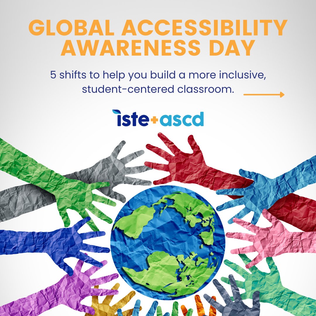 ISTEofficial's tweet image. This #GAAD, we’re rethinking disability and calling for an #InclusionReboot. The social model shows it’s not just about impairments, but how environments include or exclude.
💡 Read how ASCD + ISTE are shifting mindsets: hubs.ly/Q03mQc6X0