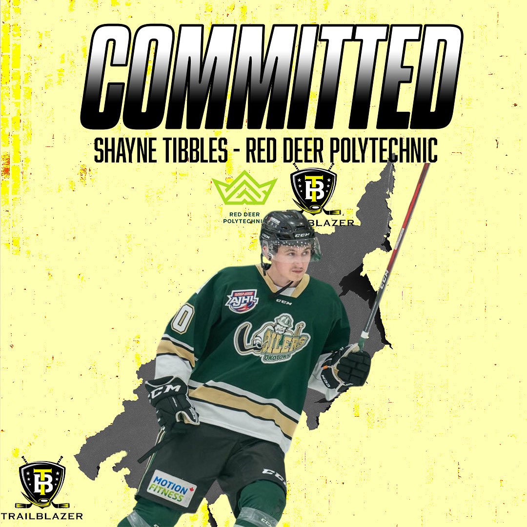 TrailBlazer Hockey Advisors (@tbhockeyadvisor) on Twitter photo Congrats to 2004 <a href="/Shaynetibbles/">Shayne Tibbles</a> on his College commitment to <a href="/RDPKingsHockey/">๐ Red Deer Polytechnic Kings Hockey</a> <a href="/ACAC_Sport/">ACAC</a>! Shayne starred with the <a href="/theSJHL/">SJHL</a> <a href="/KlippersHockey/">Iron Horse Kindersley Klippers</a> in 2024-25!
#trailblazer
<a href="/brauner1999/">Martin</a> Congrats to 2004 <a href="/Shaynetibbles/">Shayne Tibbles</a> on his College commitment to <a href="/RDPKingsHockey/">๐ Red Deer Polytechnic Kings Hockey</a> <a href="/ACAC_Sport/">ACAC</a>! Shayne starred with the <a href="/theSJHL/">SJHL</a> <a href="/KlippersHockey/">Iron Horse Kindersley Klippers</a> in 2024-25!
#trailblazer
<a href="/brauner1999/">Martin</a>
