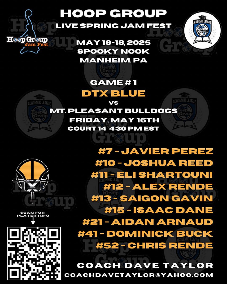 DTX Recruiting - Connecticut (@dtx_recruiting) on Twitter photo Men’s College 🏀Coaches <a href="/DTXBasketball/">DTX BASKETBALL</a> Blue will be at <a href="/TheHoopGroup/">Hoop Group</a> Tournament this weekend!
Catch the player profiles on <a href="/DTXBasketball/">DTX BASKETBALL</a> Blue 17u ⬇️
recruitthebronx.com/index.php/news…
<a href="/RecruitTheBronx/">RecruitTheBronx</a> <a href="/DTX_Recruiting/">DTX Recruiting - Connecticut</a> <a href="/HoopGroupAL/">Hoop Group Academic League (HGAL)</a> Men’s College 🏀Coaches <a href="/DTXBasketball/">DTX BASKETBALL</a> Blue will be at <a href="/TheHoopGroup/">Hoop Group</a> Tournament this weekend!
Catch the player profiles on <a href="/DTXBasketball/">DTX BASKETBALL</a> Blue 17u ⬇️
recruitthebronx.com/index.php/news…
<a href="/RecruitTheBronx/">RecruitTheBronx</a> <a href="/DTX_Recruiting/">DTX Recruiting - Connecticut</a> <a href="/HoopGroupAL/">Hoop Group Academic League (HGAL)</a>