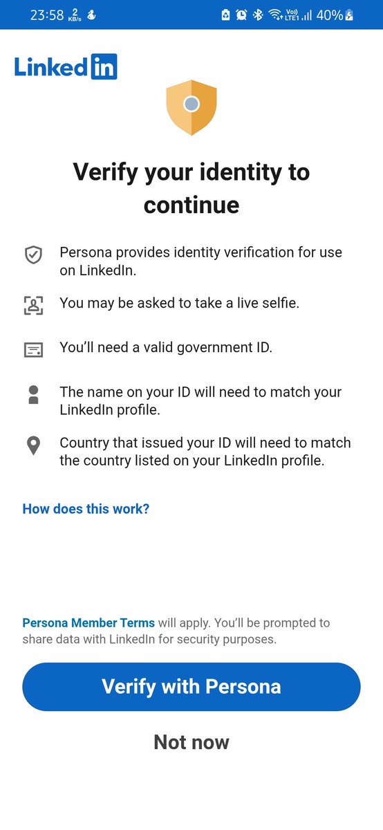 Debashish_02's tweet photo. @LinkedInHelp Please help!
My account was suspended without any suspicious activity. Now, I'm trying to verify my identity using my government ID, but it says I’ve “already submitted a request”
I haven’t submitted anything!
#linkedinsupport #support https://t.co/0VnO8E0rT0
