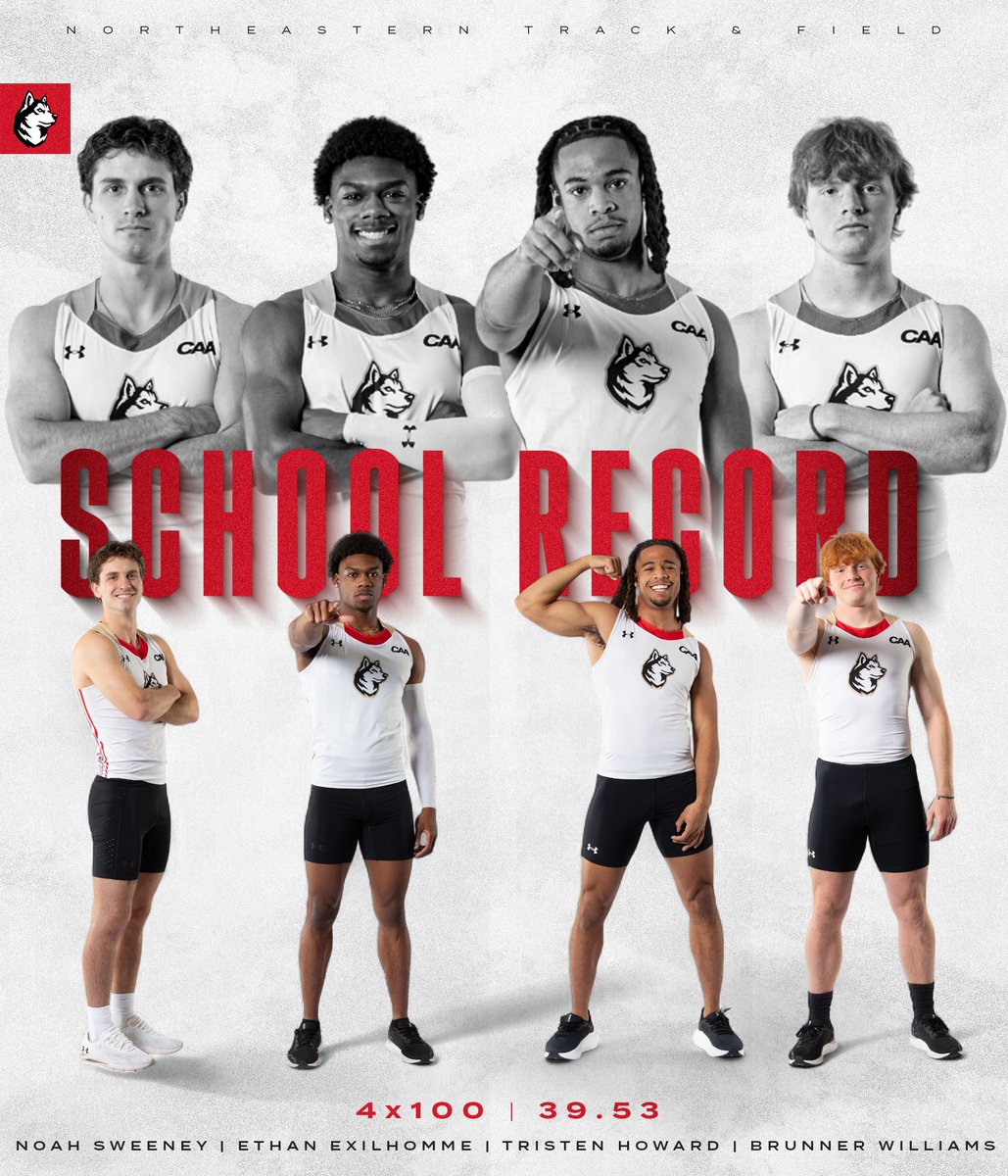 Nothing new... just their third time breaking the 4x100 school record 👌

Their mark ranks 22nd in the East Region and 33rd in the nation!