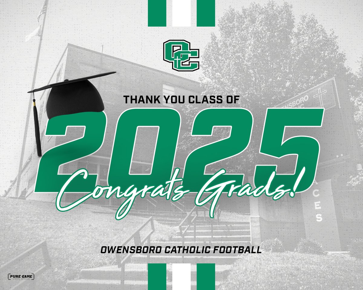 Congratulations to the Graduating Class of 2025! The most wins by any class in Owensboro Catholic Football history. A combined record of 44-12 over their 4 year career. They have an even brighter future!

#WeAreOC