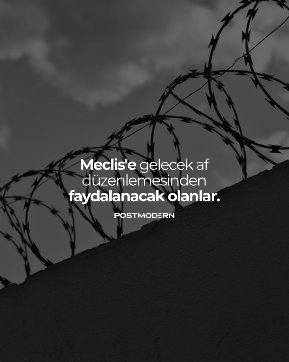 Düzenlemeden; cinayet, yaralama, cinsel saldırı, çocukların cinsel istismarı, dolandırıcılık, hırsızlık, yağma, rüşvet ve uyuşturucu suçlarından hüküm giyenler de yararlanacak. 

Nasıl, Türkiye yüzyılı 🤓

Kaynak: NOW TV